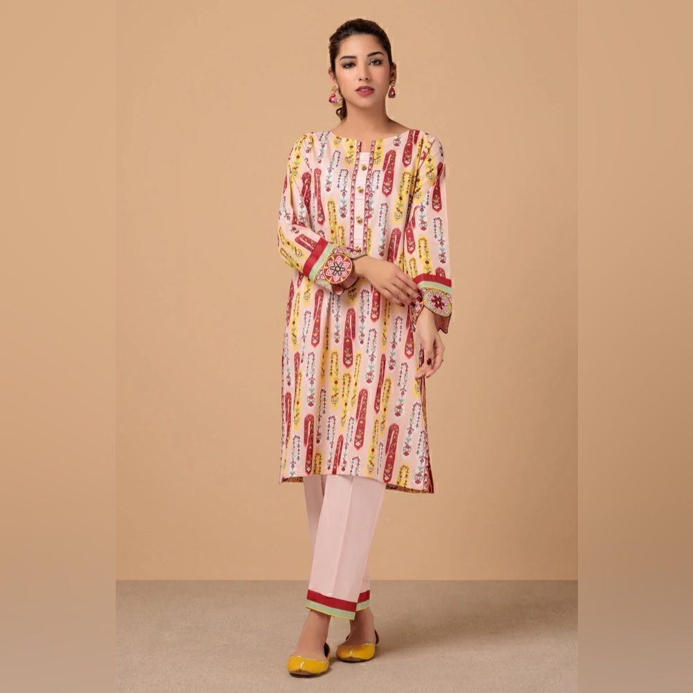 BONANZA SATRANGI PAKISTANI DESIGNER DRESS 2 PIECE